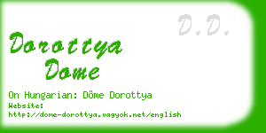 dorottya dome business card